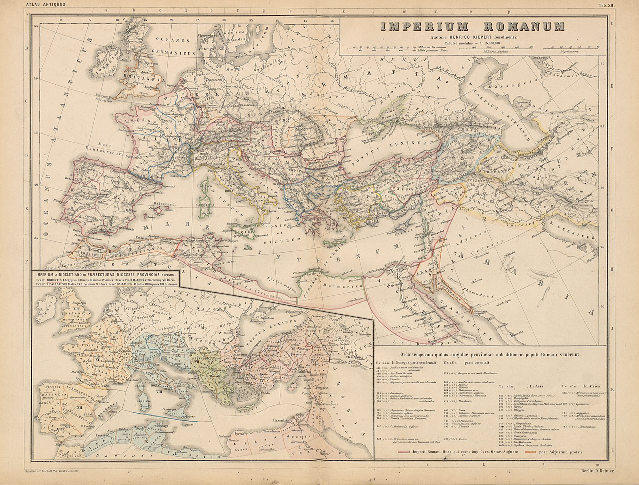 Mapa Cesarstwa Rzymskiego